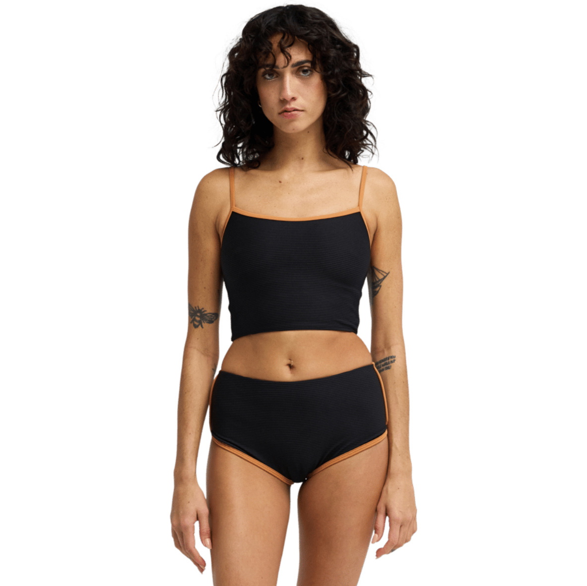 2026 Billabong Womens Tanlines Surf Tank Bikini Top 24O171602 - Black